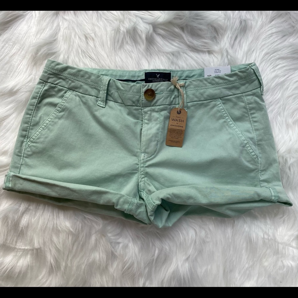 NWT American Eagle MIDI Low Rise Stretch shorts 4